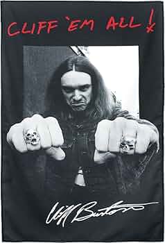 Amazon.co.jp: メタリカ クリフ・バートン テキスタイルポスター